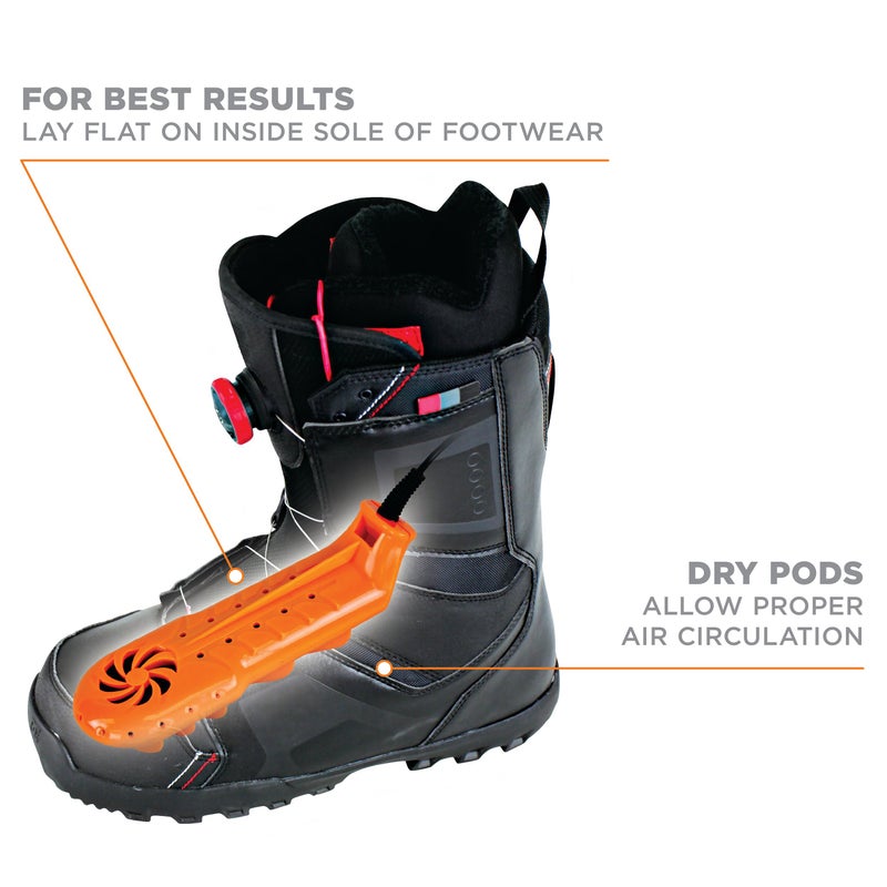 DryGuy Travel Dry DX Boot Dryer and Shoe Dryer, Orange & Black - Image 2